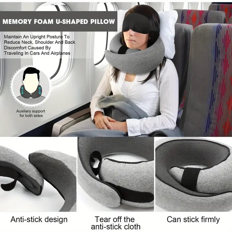 Memory Foam Travel Neck Pillow